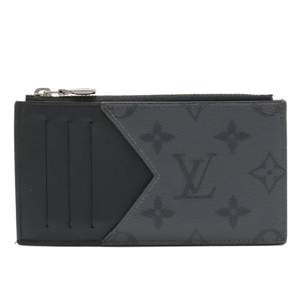 LOUIS VUITTON Taigarama Monogram Eclipse Black Reverse Coin Card Case Fragment